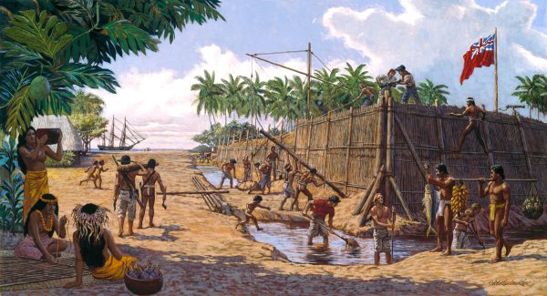 Building Fort George, Tubuai