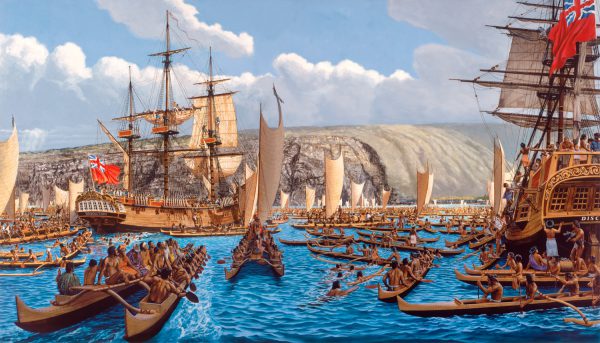 Cook Entering Kealakekua Bay