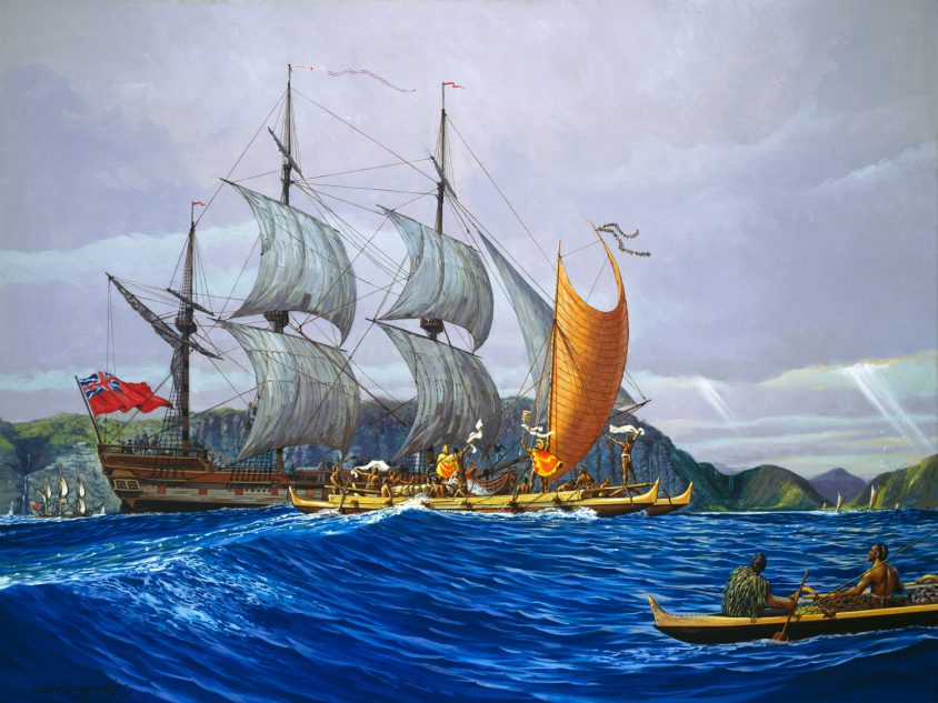 Cook Expedition off Waipiʻo Valley, Hawaiʻi Herb Kawainui Kāne