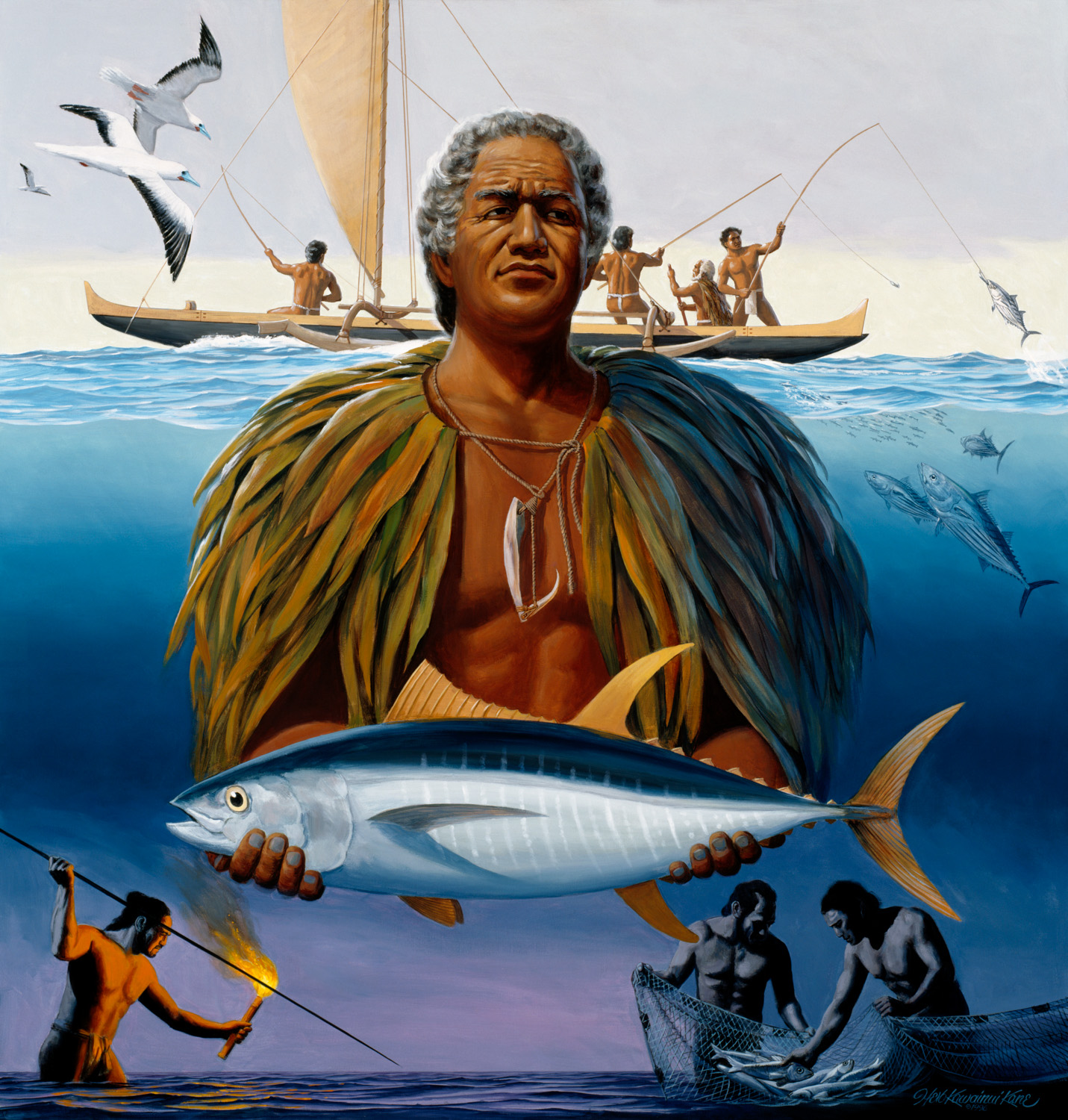 Fisherman  Herb Kawainui Kāne