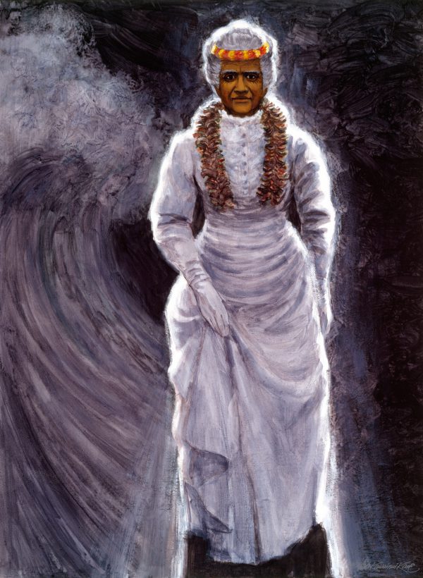 Pele in White Holokū - Image 2